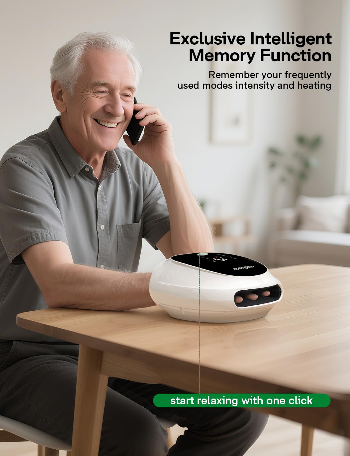 Medisana massager with six intensity levels for personalized use
