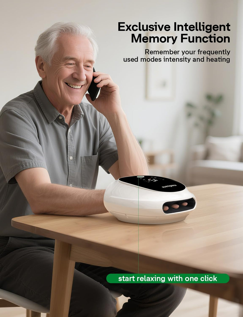 Medisana massager with six intensity levels for personalized use
