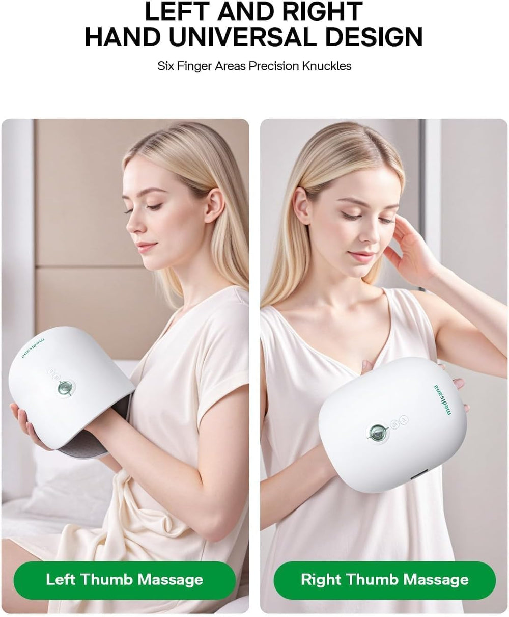 Medisana hand massager three massage modes for full hand relaxation