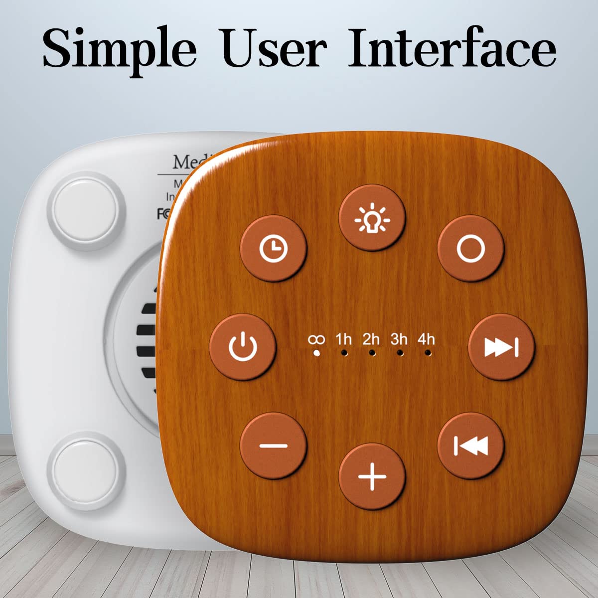 Meditation White Noise Machine compact portable design for travel.