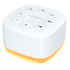 Meditation white noise machine front view showing 30 sounds for better sleep