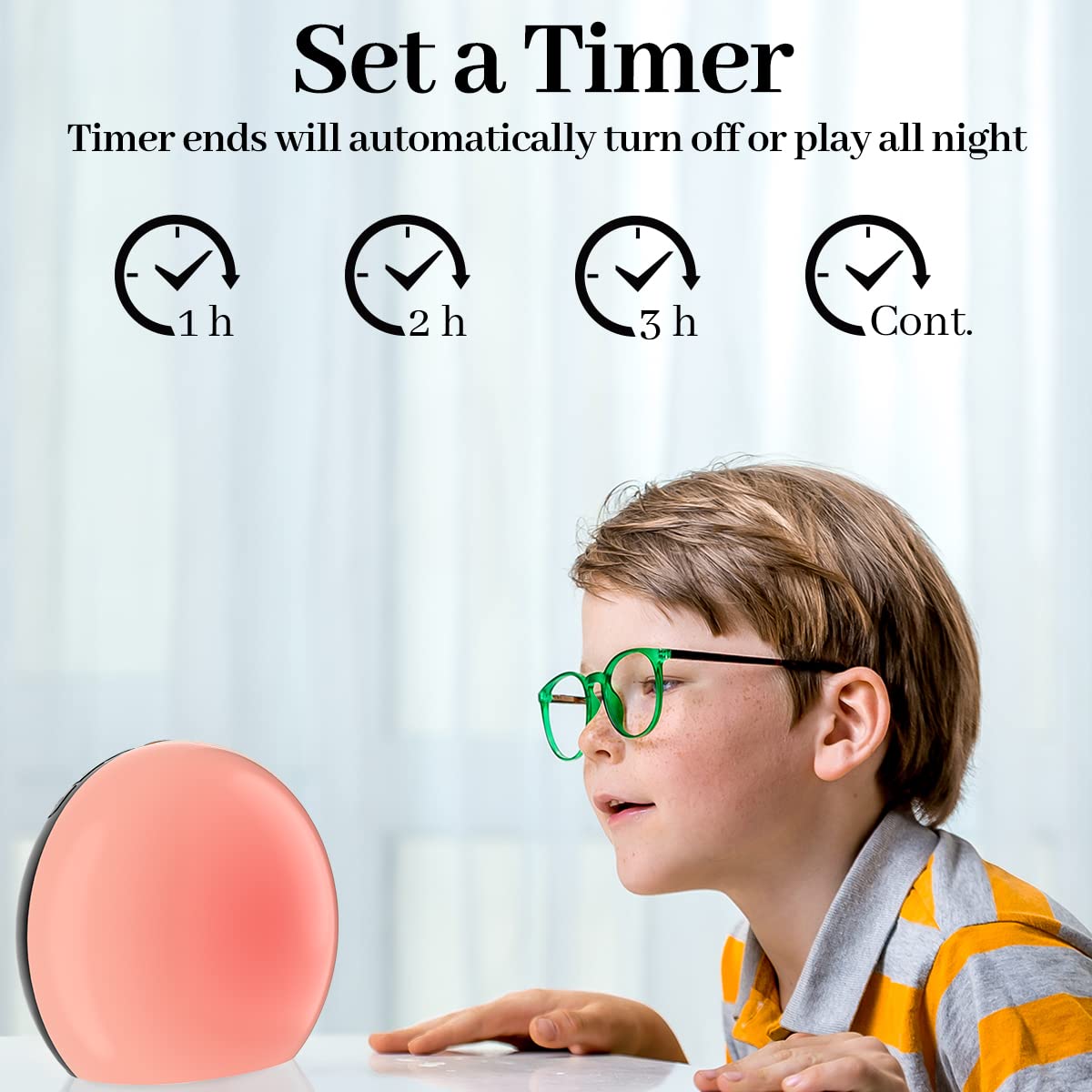Meditation white noise compact design suitable for home, office, or travel use.