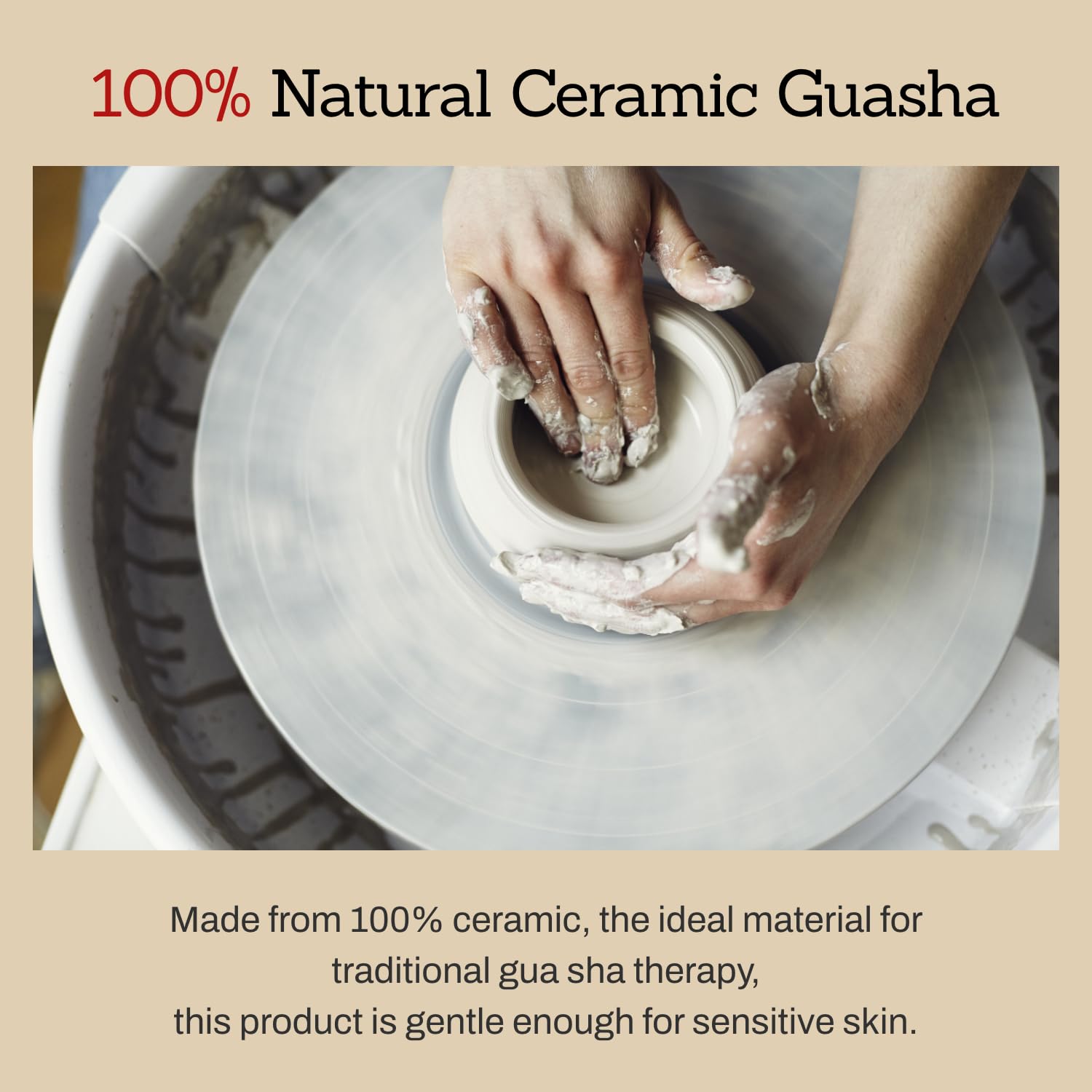 MEDITHERAPY Soksal Guasha durable ceramic tool for daily massage