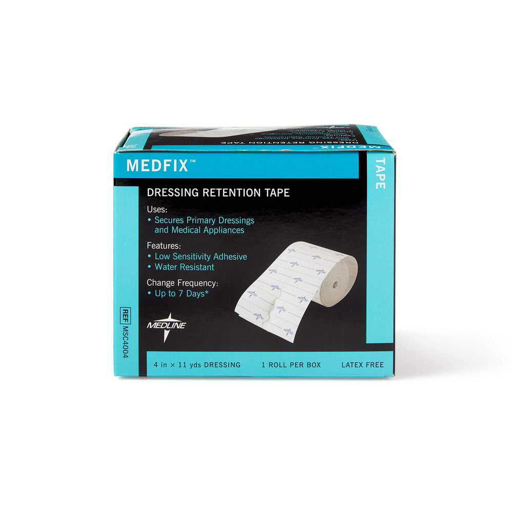 MedFix tape secures a gastrostomy tube, showing versatile application.