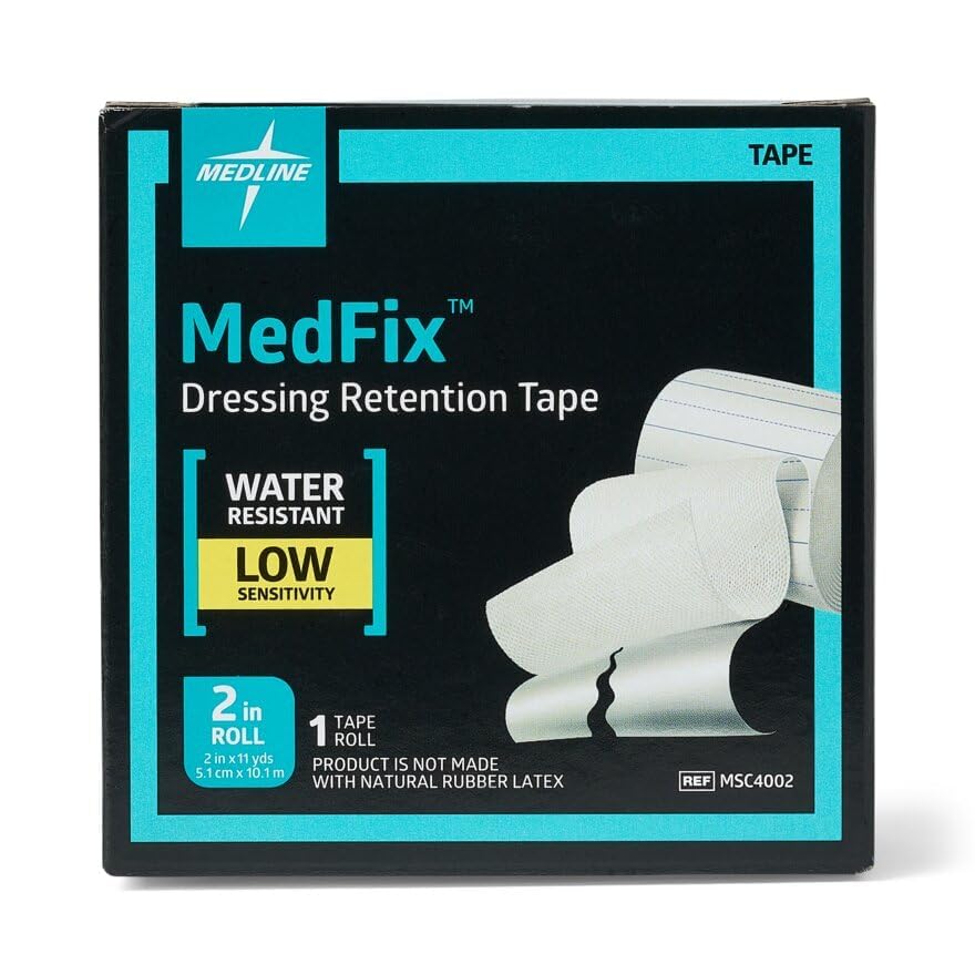 MedFix tape remains water resistant to stay in place in moist conditions.