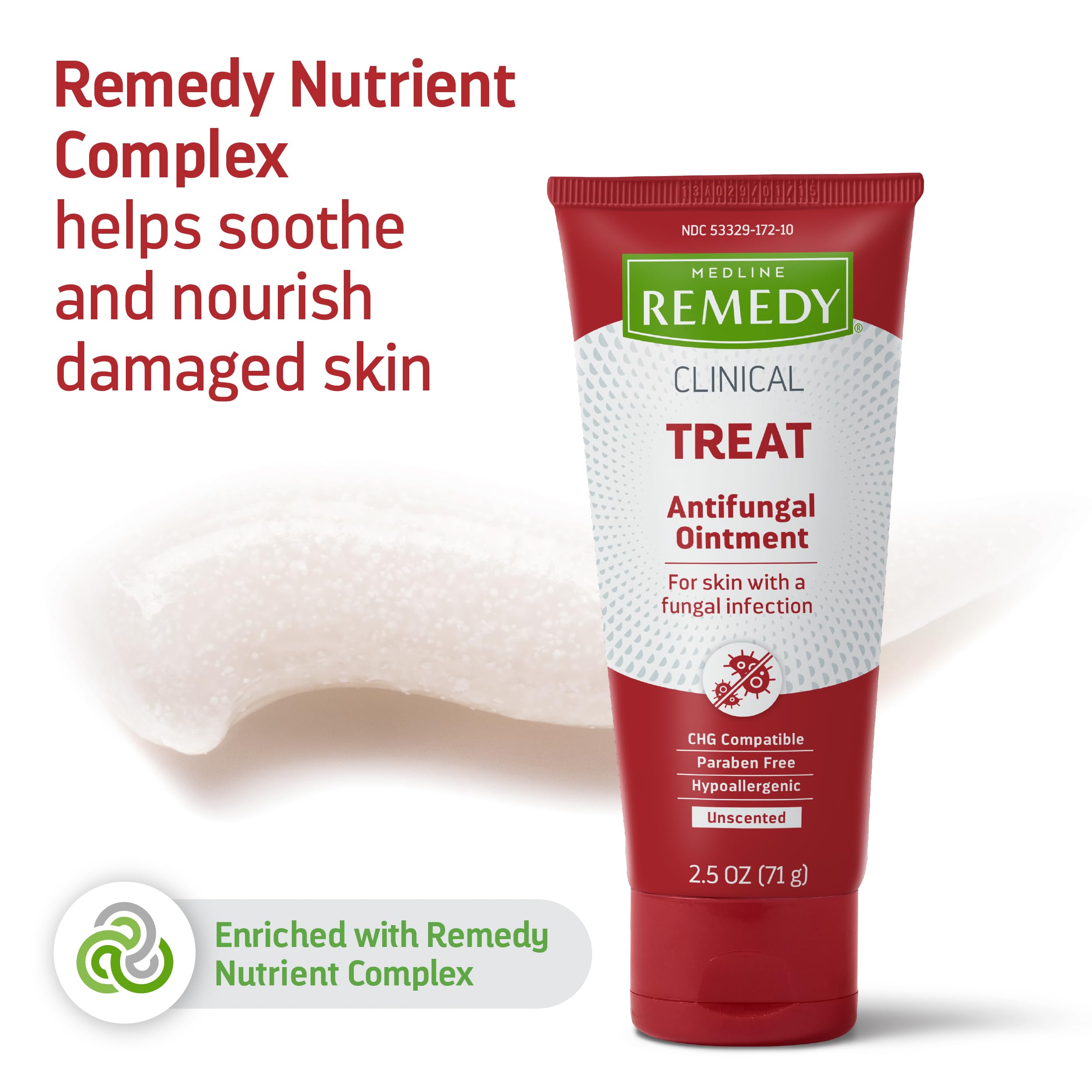 Paraben-free label on Medline Remedy packaging