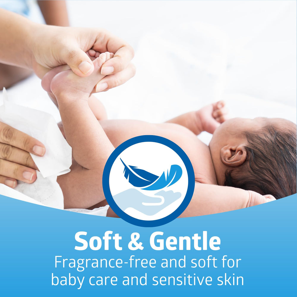 Close-up of Medline Ultrasoft fabric texture shows softness that beats reusable washcloths.