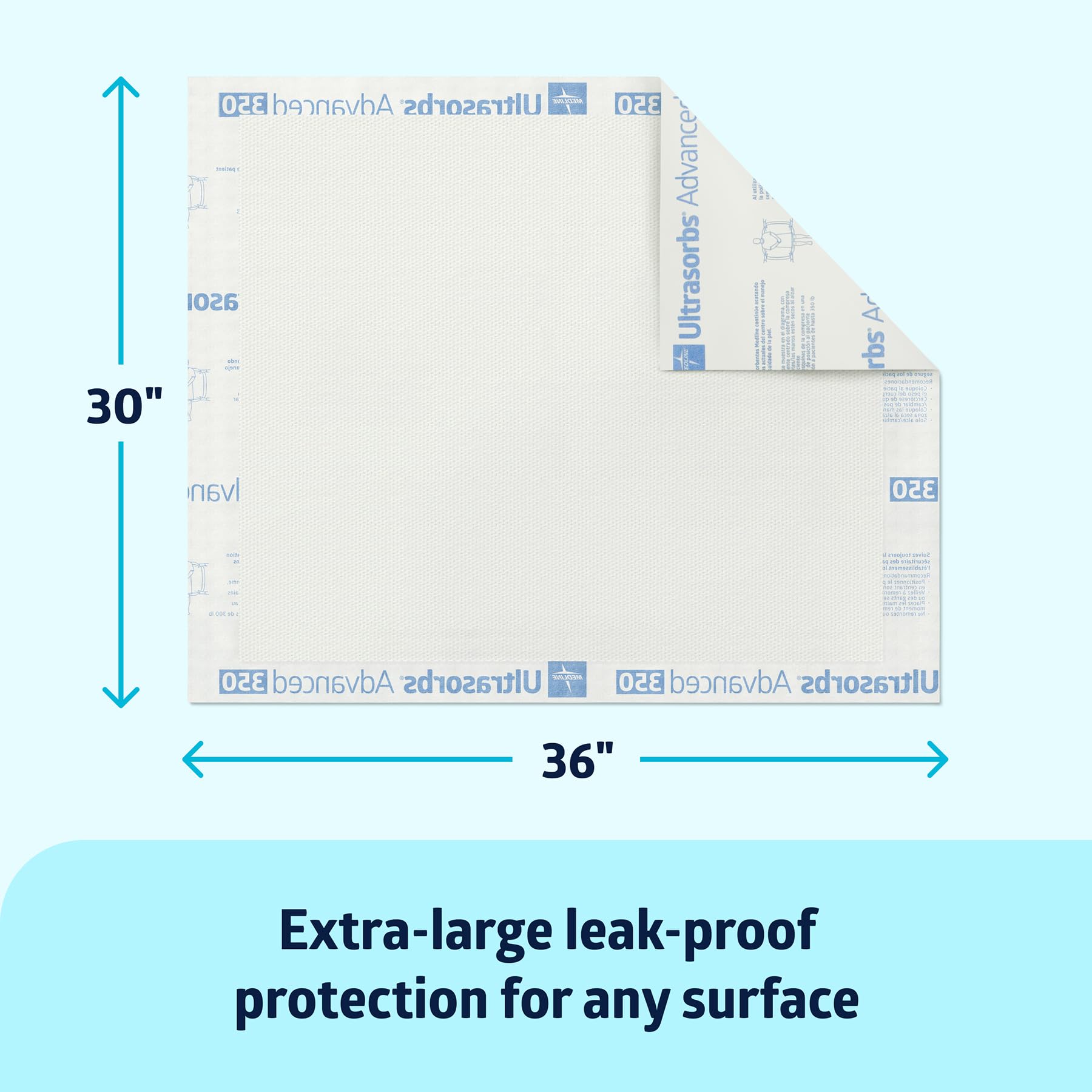 Medline Ultrasorbs moisture-wicking topsheet keeps skin dry