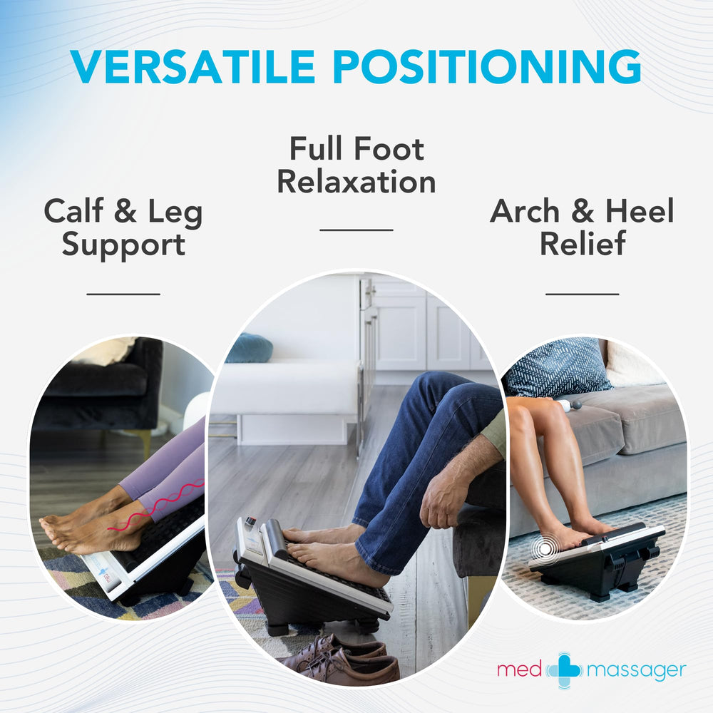 MedMassager Foot Massager Plus arch bar and pressure points target arches for comfort