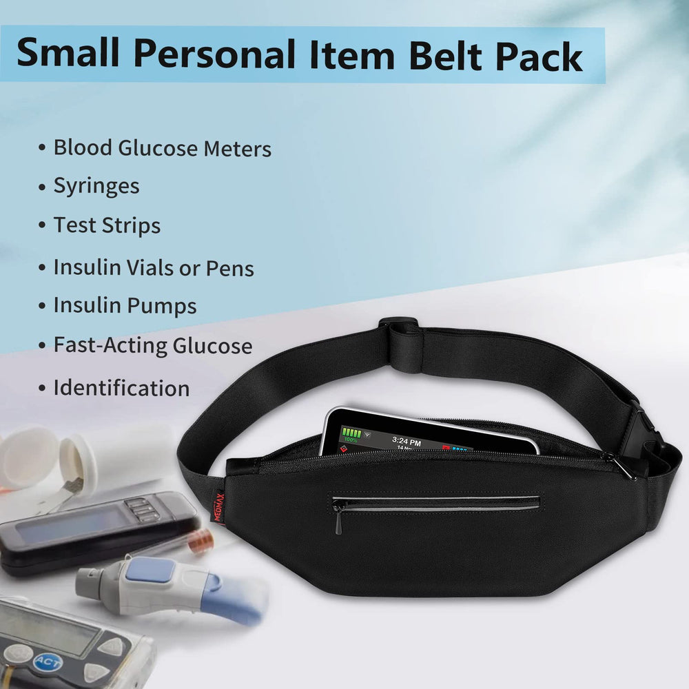 MEDMAX belt features a water-resistant exterior to protect belongings from sweat and splashes.