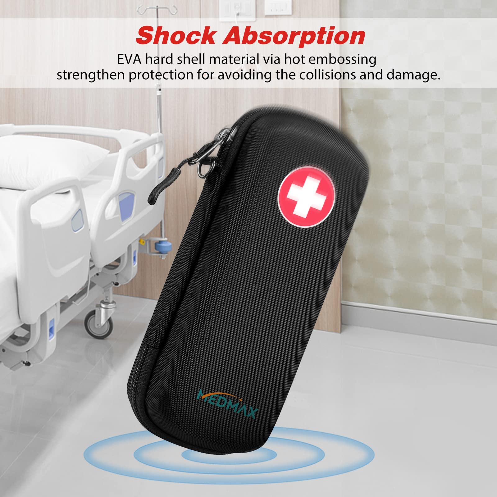MEDMAX Epipen case with travel strap for easy carry on the go
