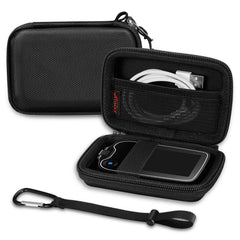 MEDMAX hard-shell case with clip protecting Freestyle Libre 3 while on the move