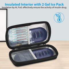 MEDMAX insulin pen folding pouch inside for organized storage of pens and vials