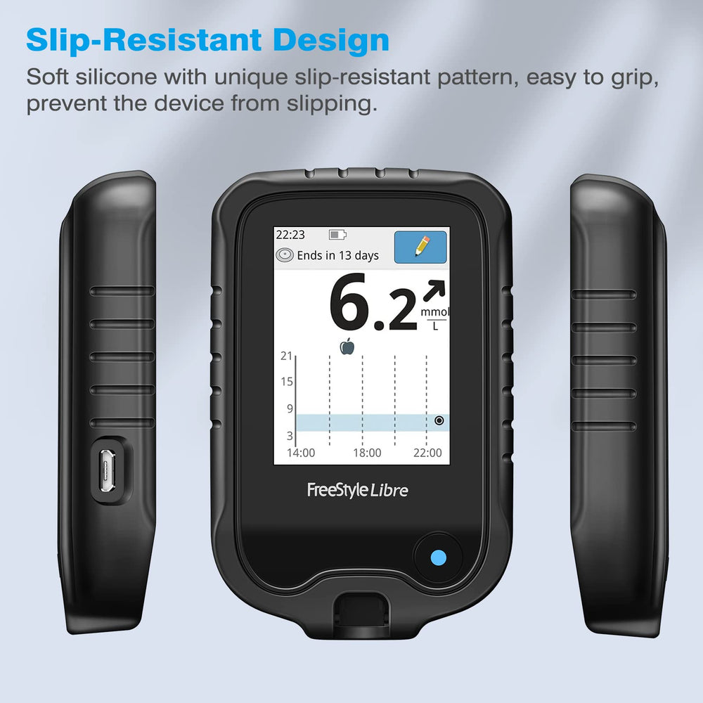 MEDMAX silicone case for Freestyle Libre 3 – easy access to ports and buttons