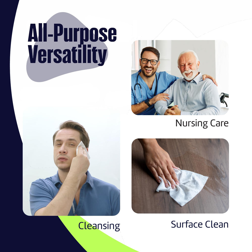 MedStar no-rinse fragrance-free wipes safe for sensitive skin.