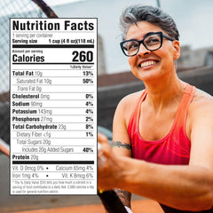 Close-up of creamy Gelatein MCT Peach Mango texture, ideal for pre- or post-workout fueling