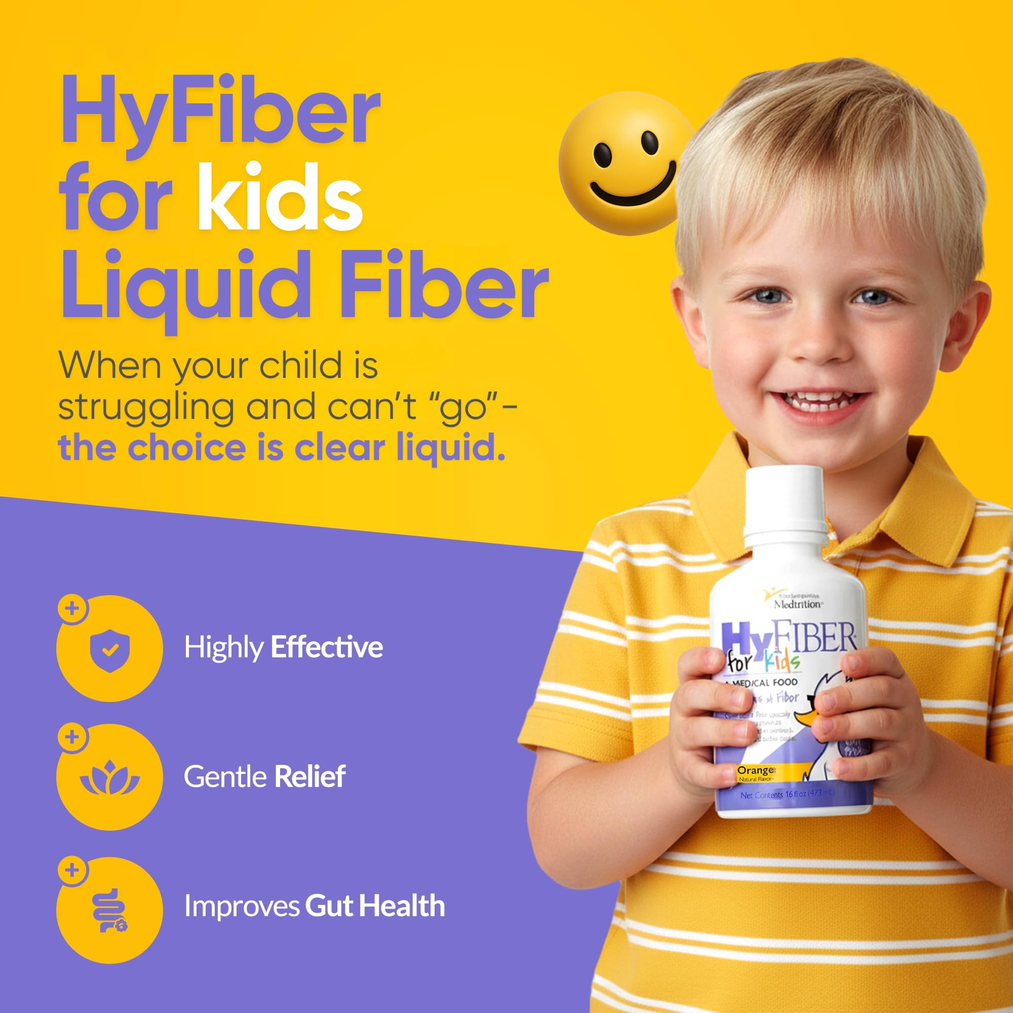 Medtrition HyFiber Kids half-ounce measure highlights convenient dosing.