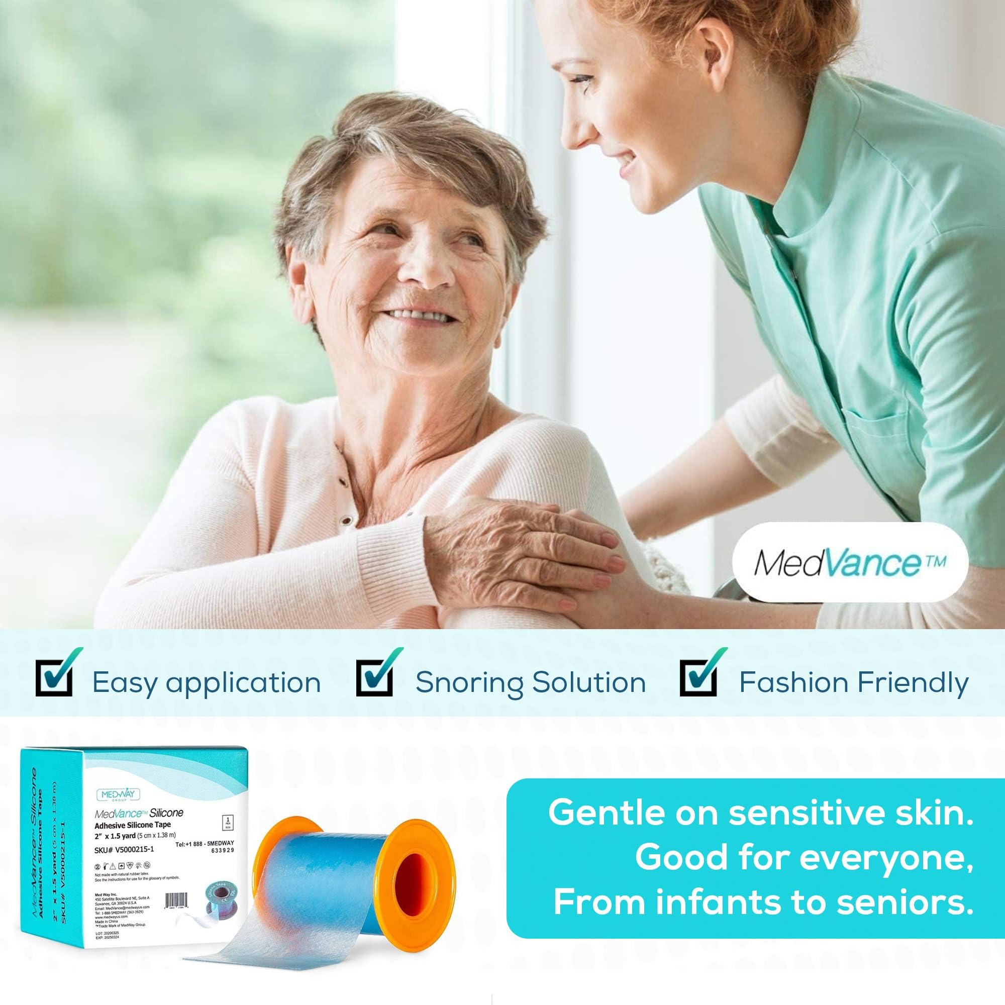 MedVance 3-pack wound care tape offering versatile application options.