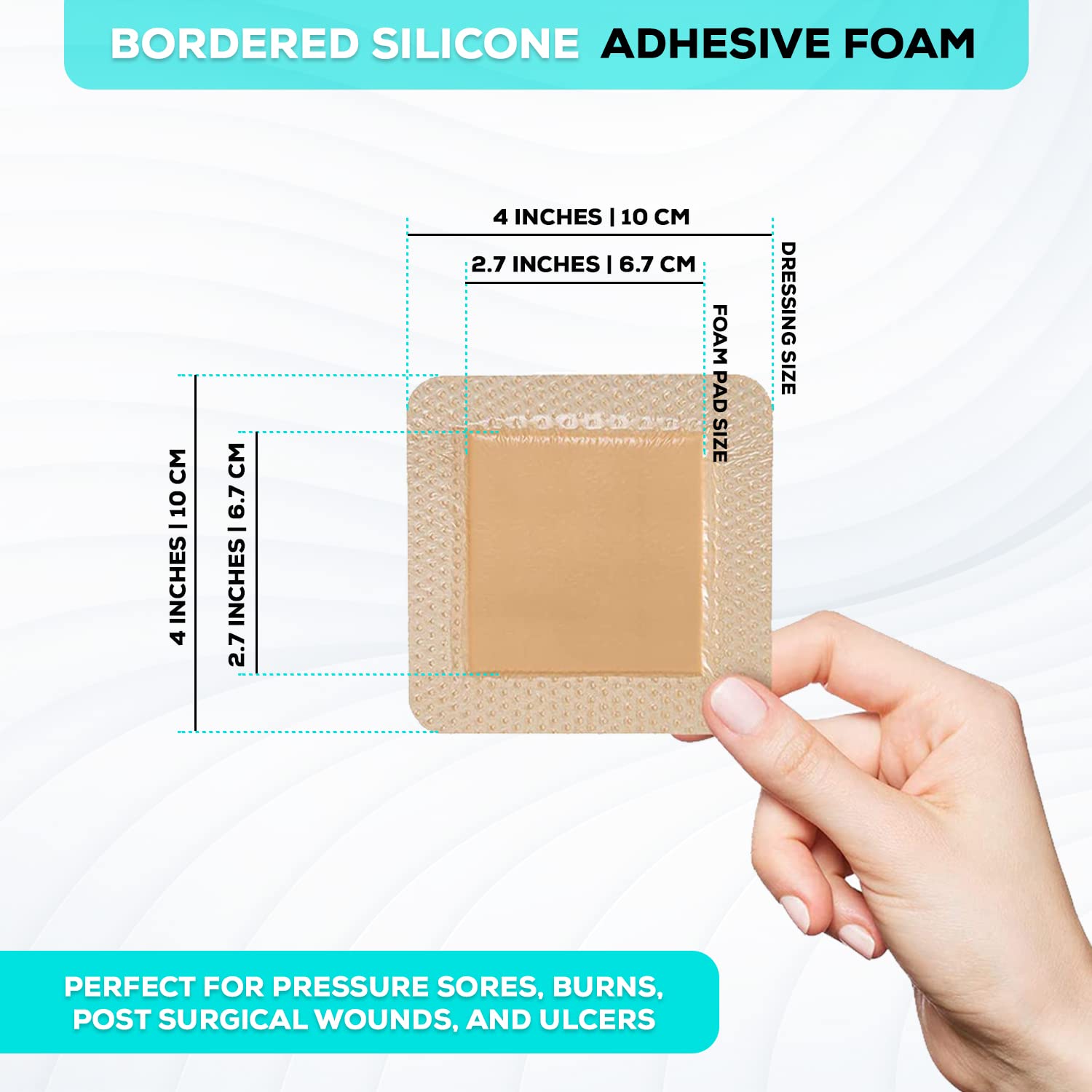 MedVance semi-permeable film allows moisture escape while maintaining barrier.