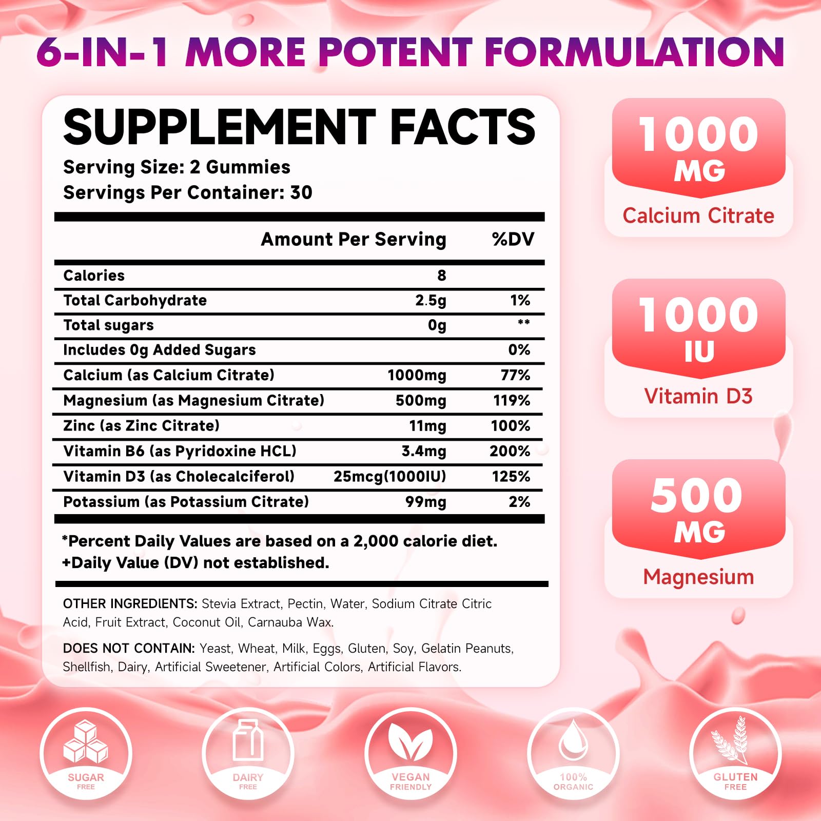 MEENCCD raspberry-flavored gummies close-up showing chewy texture for daily use.