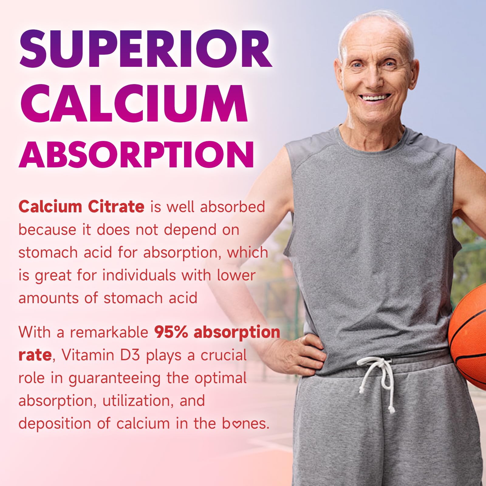 MEENCCD vegan calcium gummies advertised as gentle on the stomach.