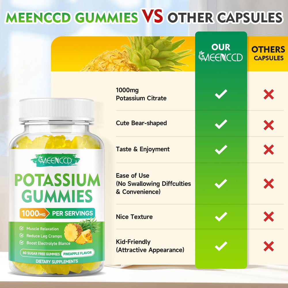 MEENCCD potassium label closeup communicates non-GMO and gluten-free features