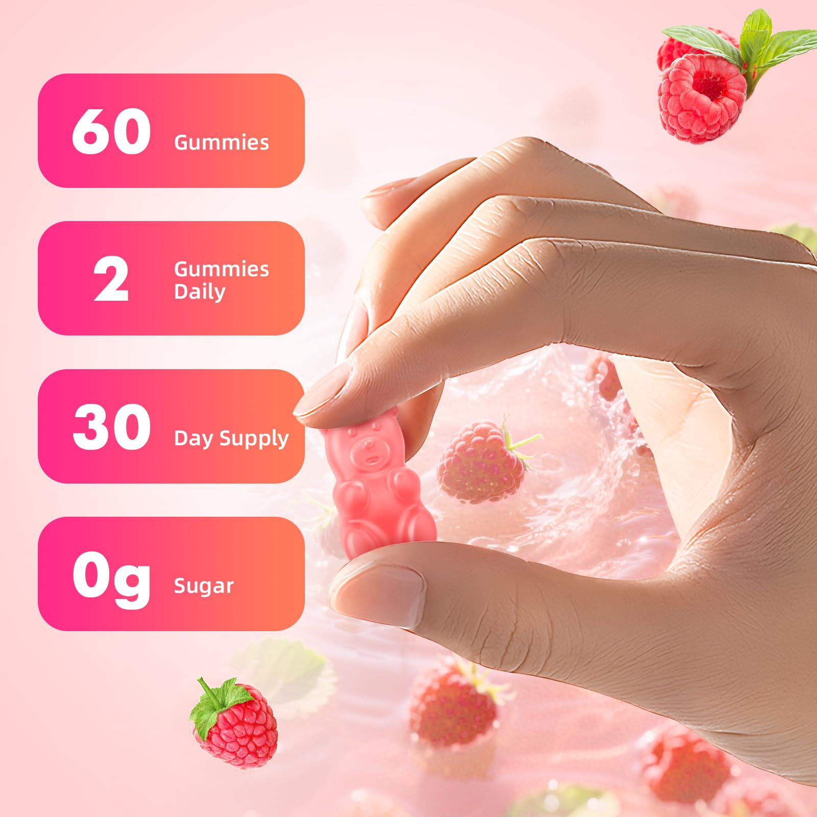 MEENCCD L-Tyrosine Gummies kids and adults use highlights family-friendly option