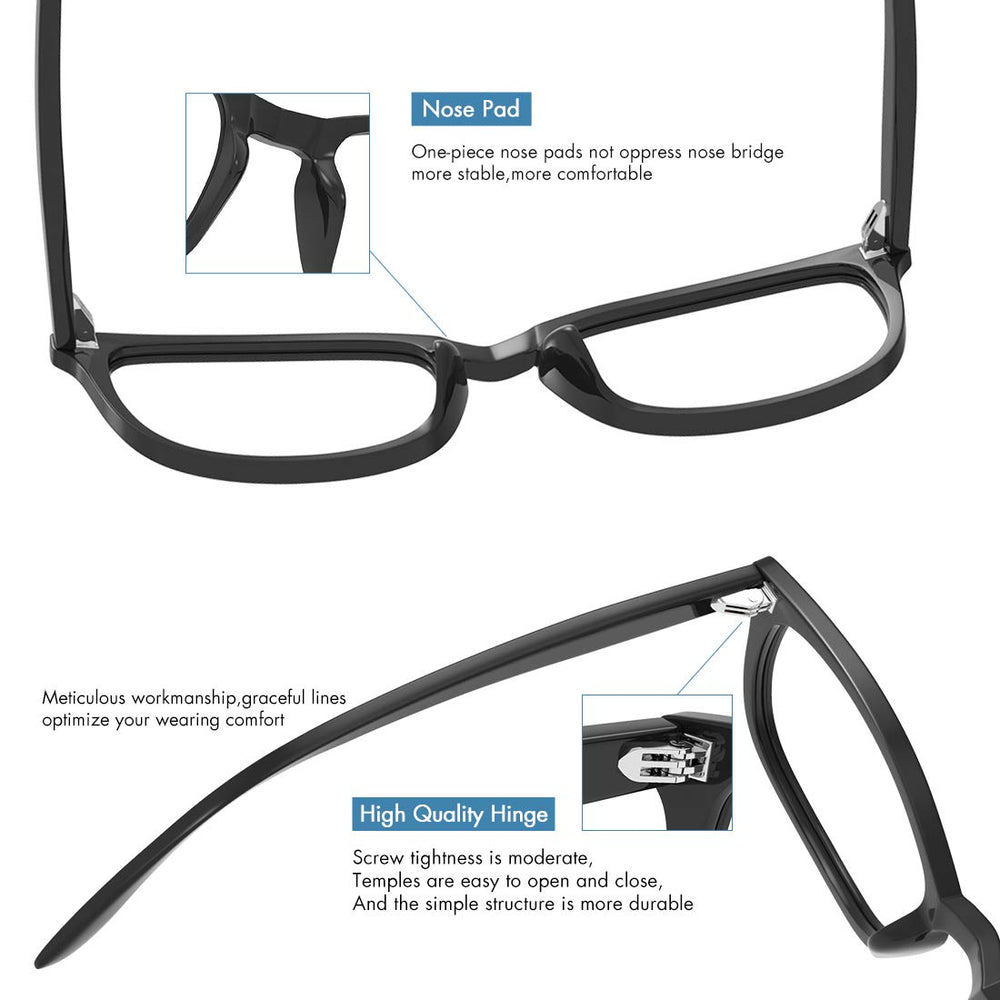 MEETSUN blue light glasses on desk setup highlighting compact, portable design.