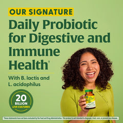 MegaFood MegaFlora capsules closeup shows vegetarian, non-GMO formula.