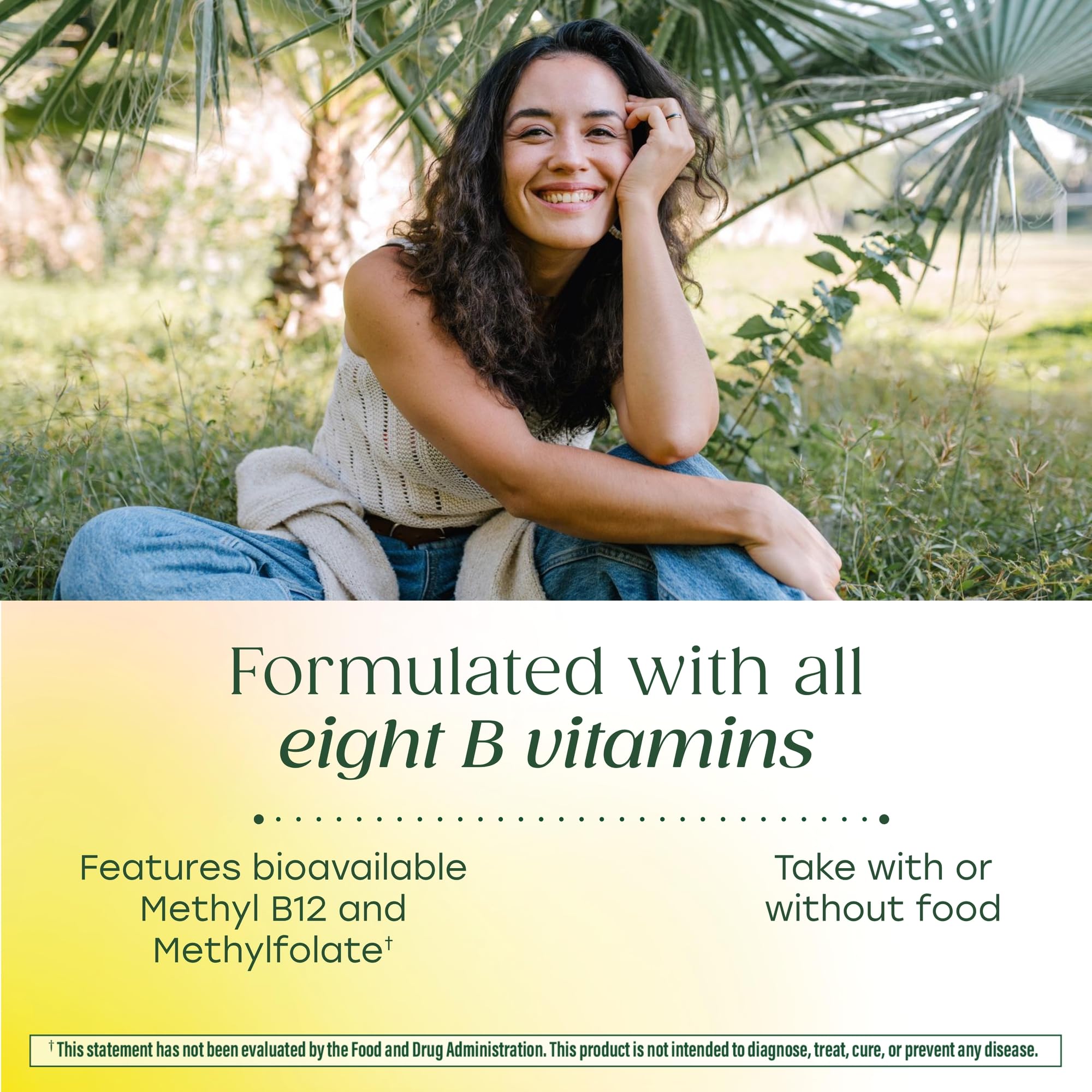 Imagery of brown rice, kale, and broccoli used in MegaFood Balanced B Complex ingredients