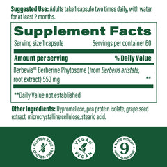 Close-up of MegaFood Berberine Phytosome capsules emphasizing easy daily dosing