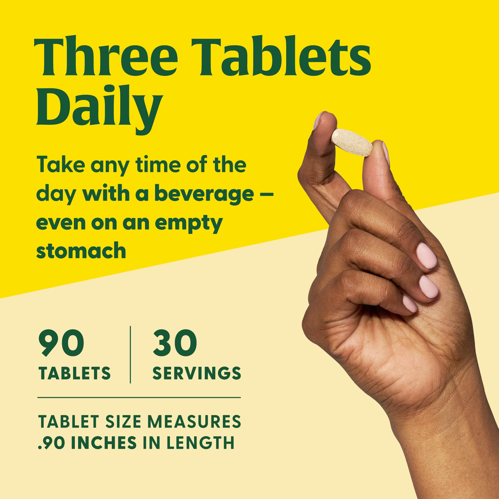 MegaFood Calcium and Magnesium in a morning daily routine setting