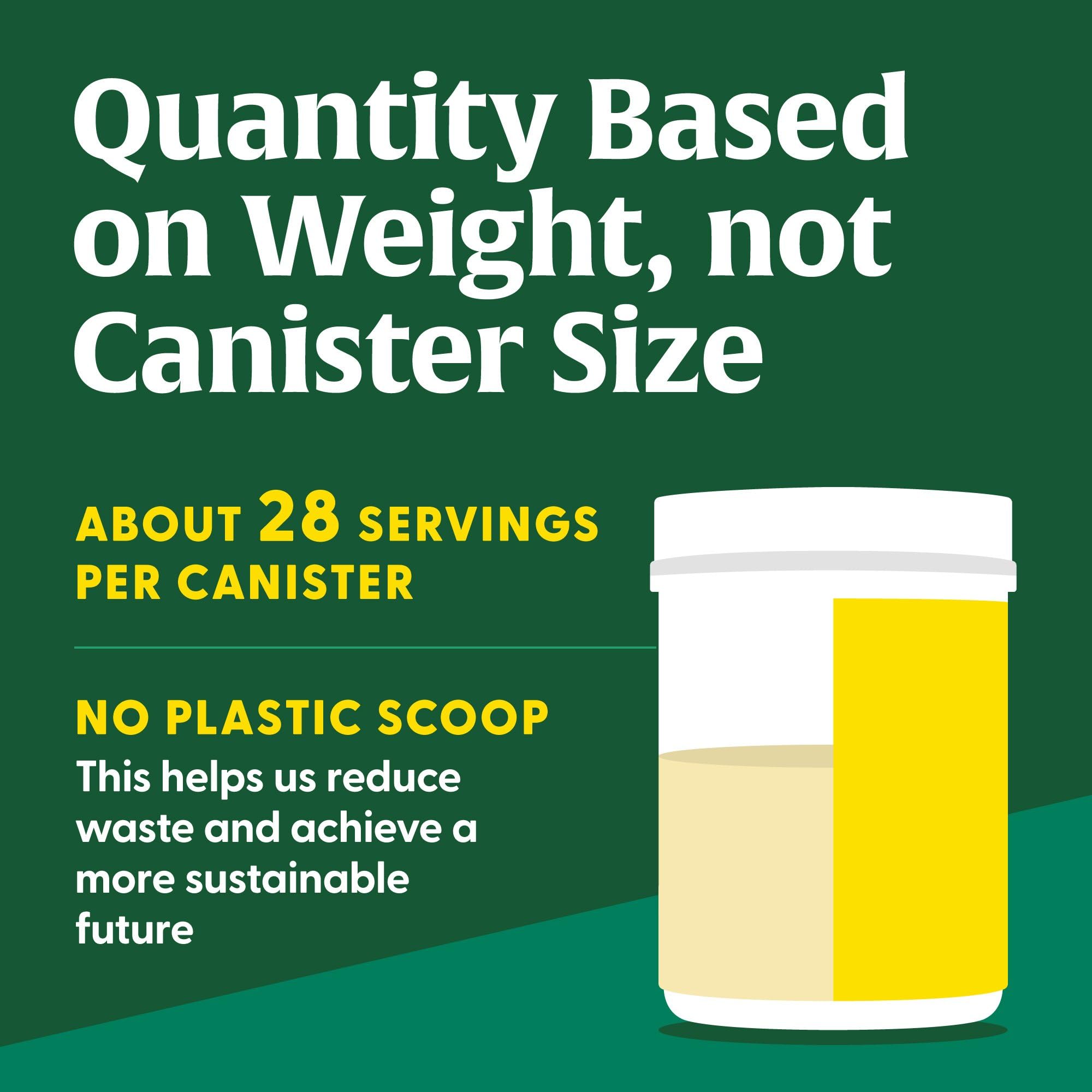 Scoop included with MegaFood Collagen Peptides for precise daily servings.