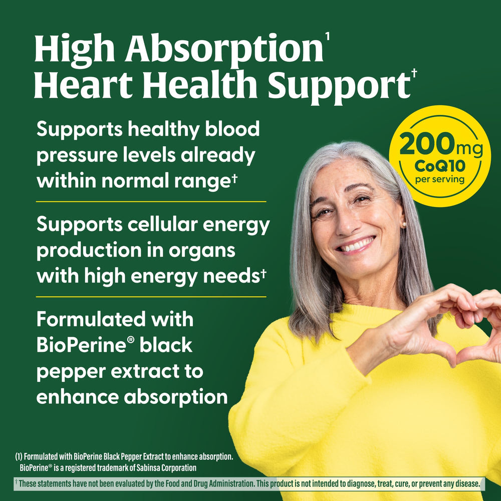 MegaFood CoQ10 bottle suggests antioxidant support for healthy aging