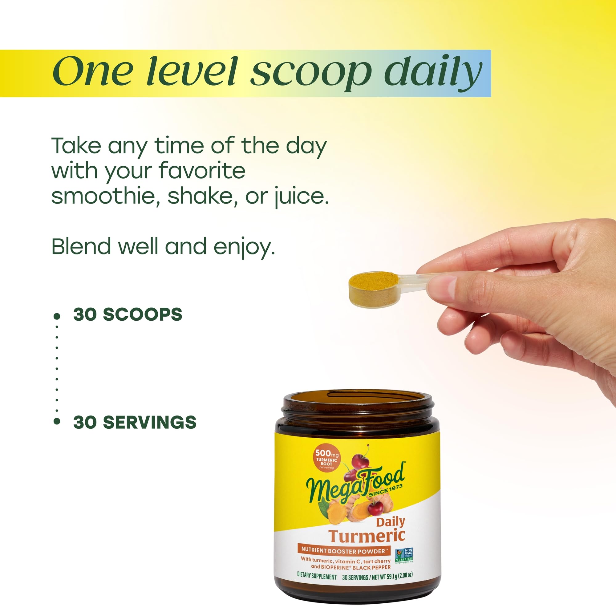 MegaFood Daily Turmeric Powder vitamin-c-boost signals added vitamin C for nourishment