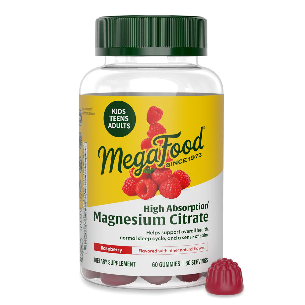 MegaFood Magnesium Citrate Gummies bottle for everyday wellness