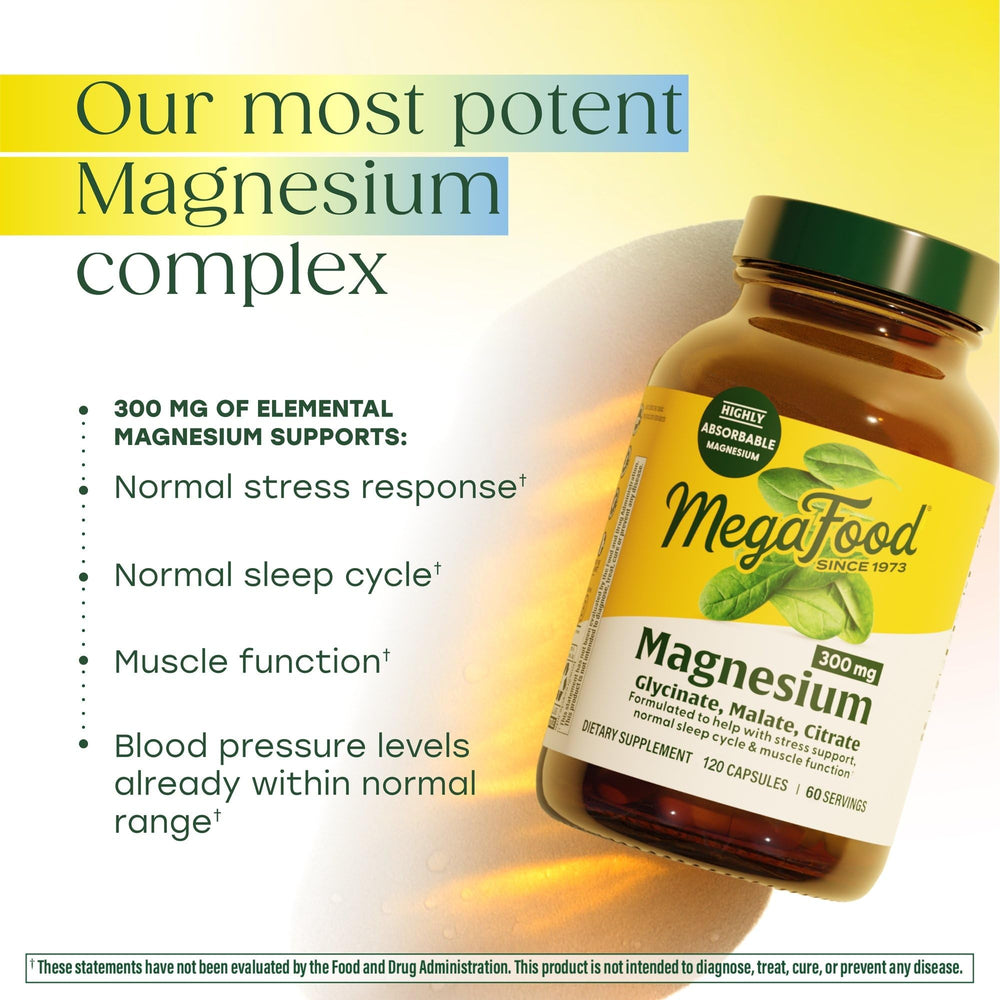 MegaFood capsules close-up with small, easy-to-swallow tablets.