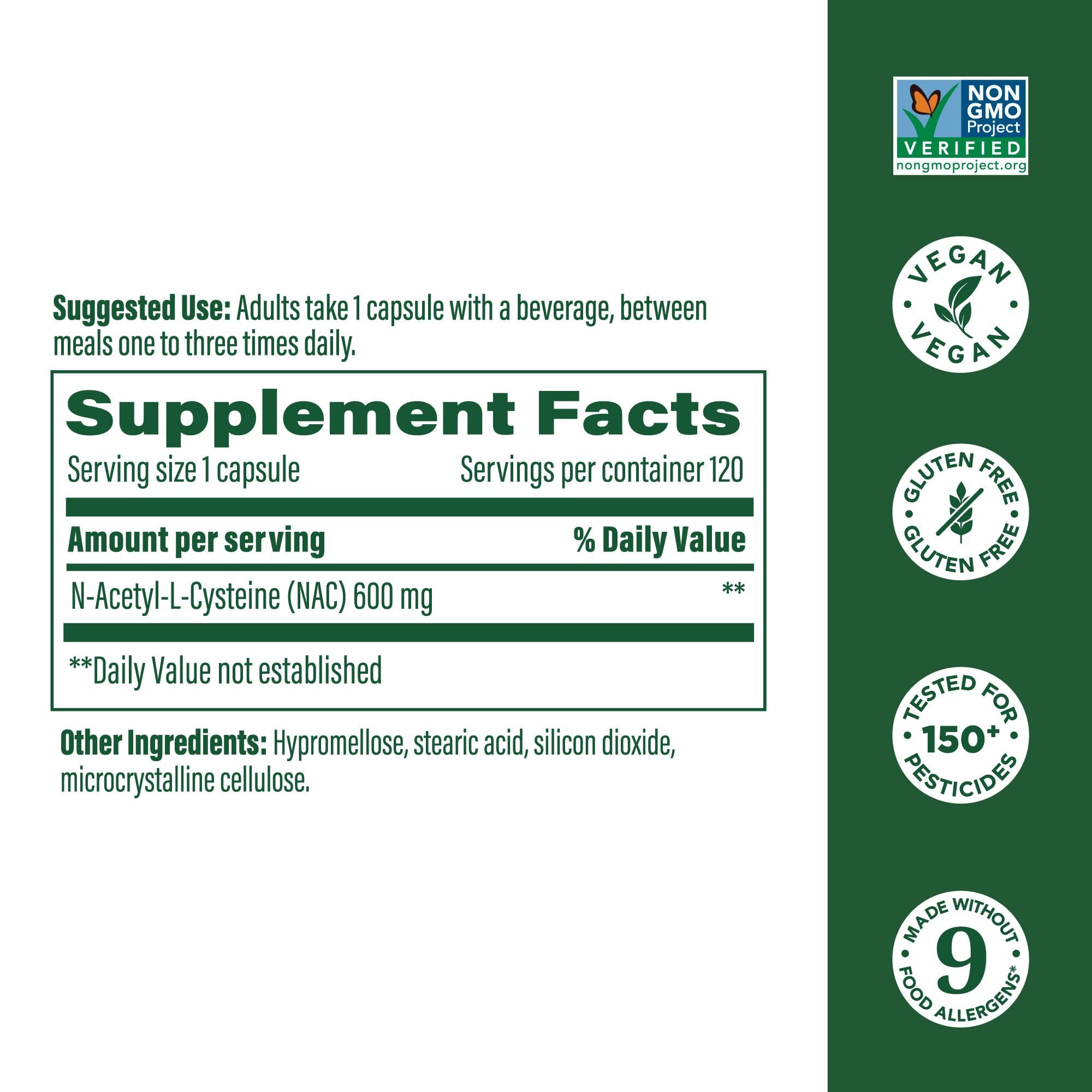 MegaFood NAC glutathione support close-up for cellular health