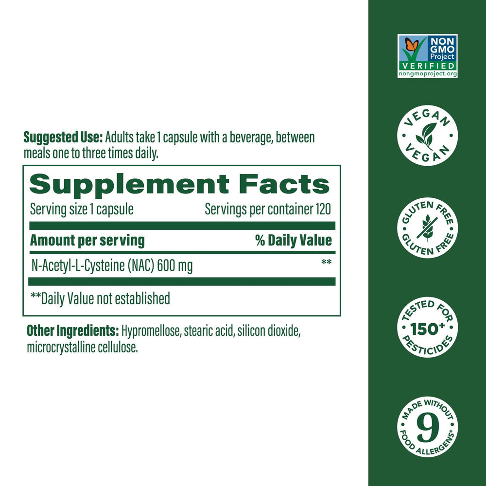 MegaFood NAC glutathione support close-up for cellular health