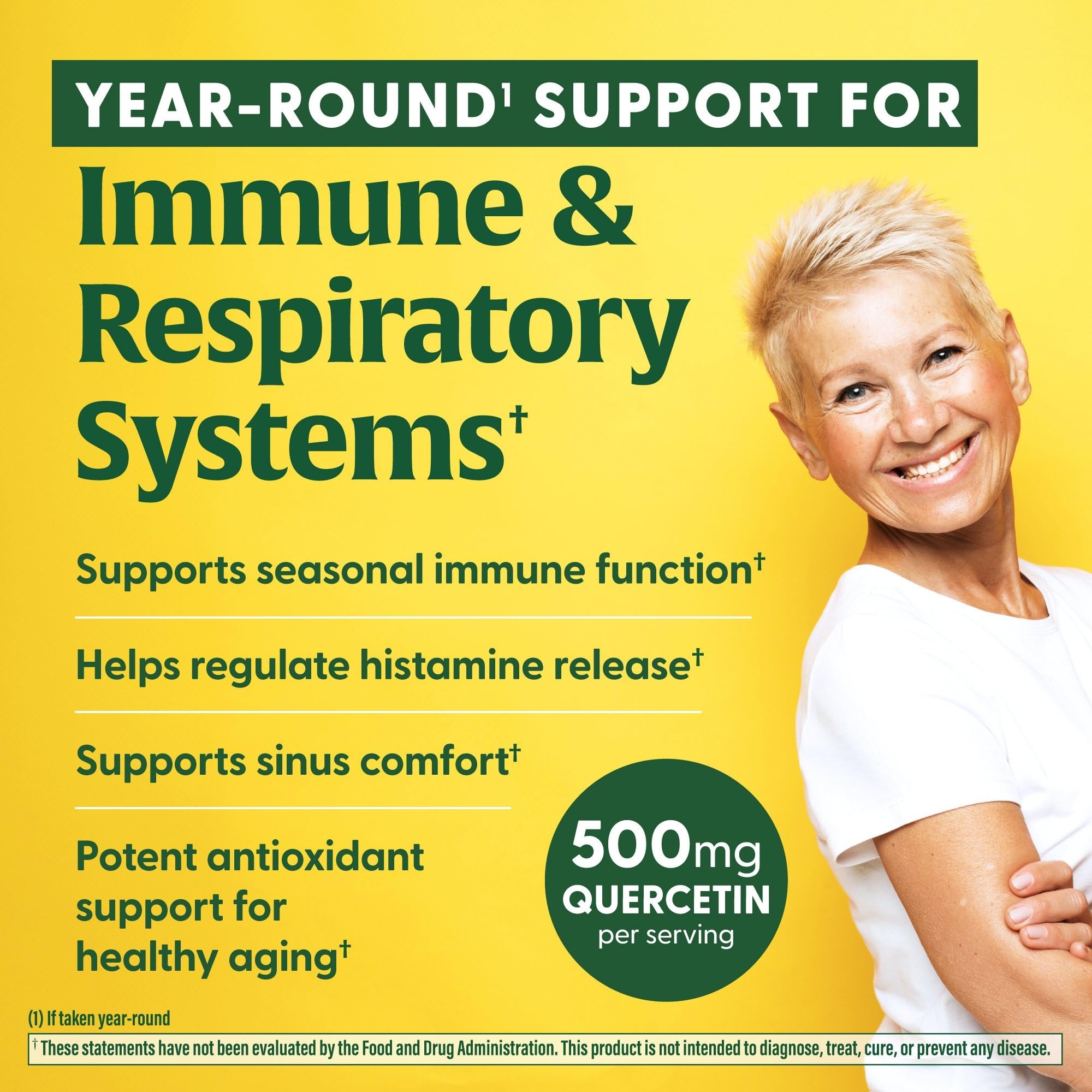 MegaFood Quercetin with Bromelain capsules close-up supporting immune health