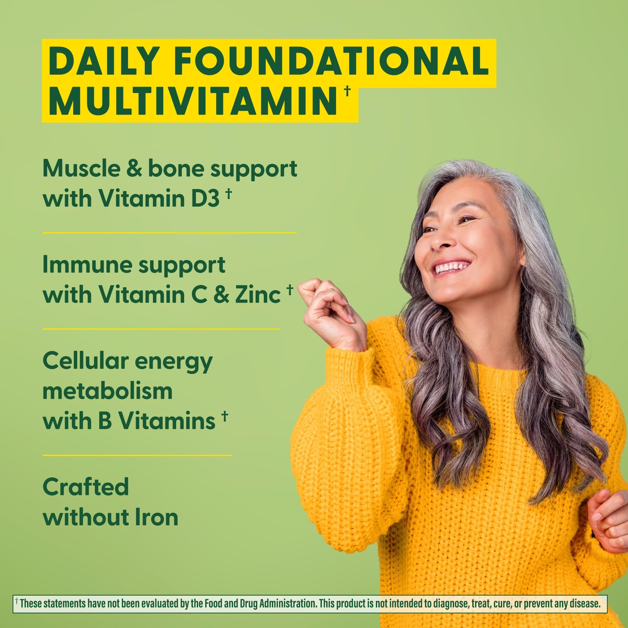 Real food ingredients including orange and broccoli in MegaFood formula.