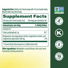 MegaFood Relax and Calm powder dissolving in glass supports quick mixing for on-the-go ease.