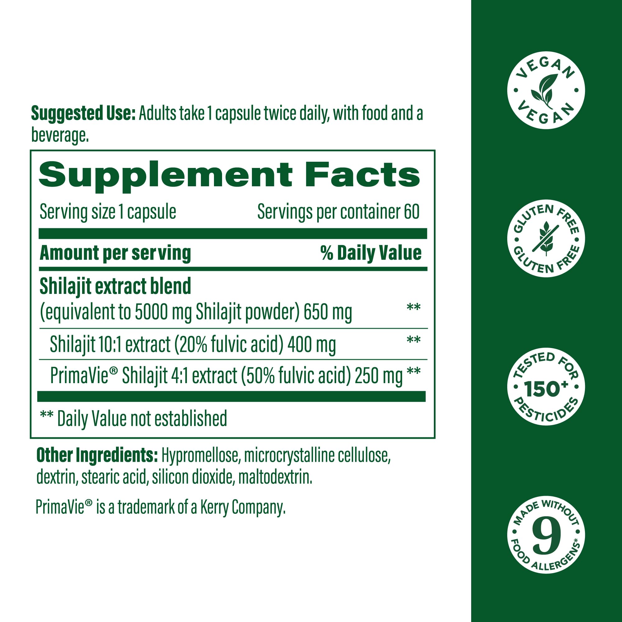 Fulvic acid close-up with MegaFood Shilajit for antioxidant support.