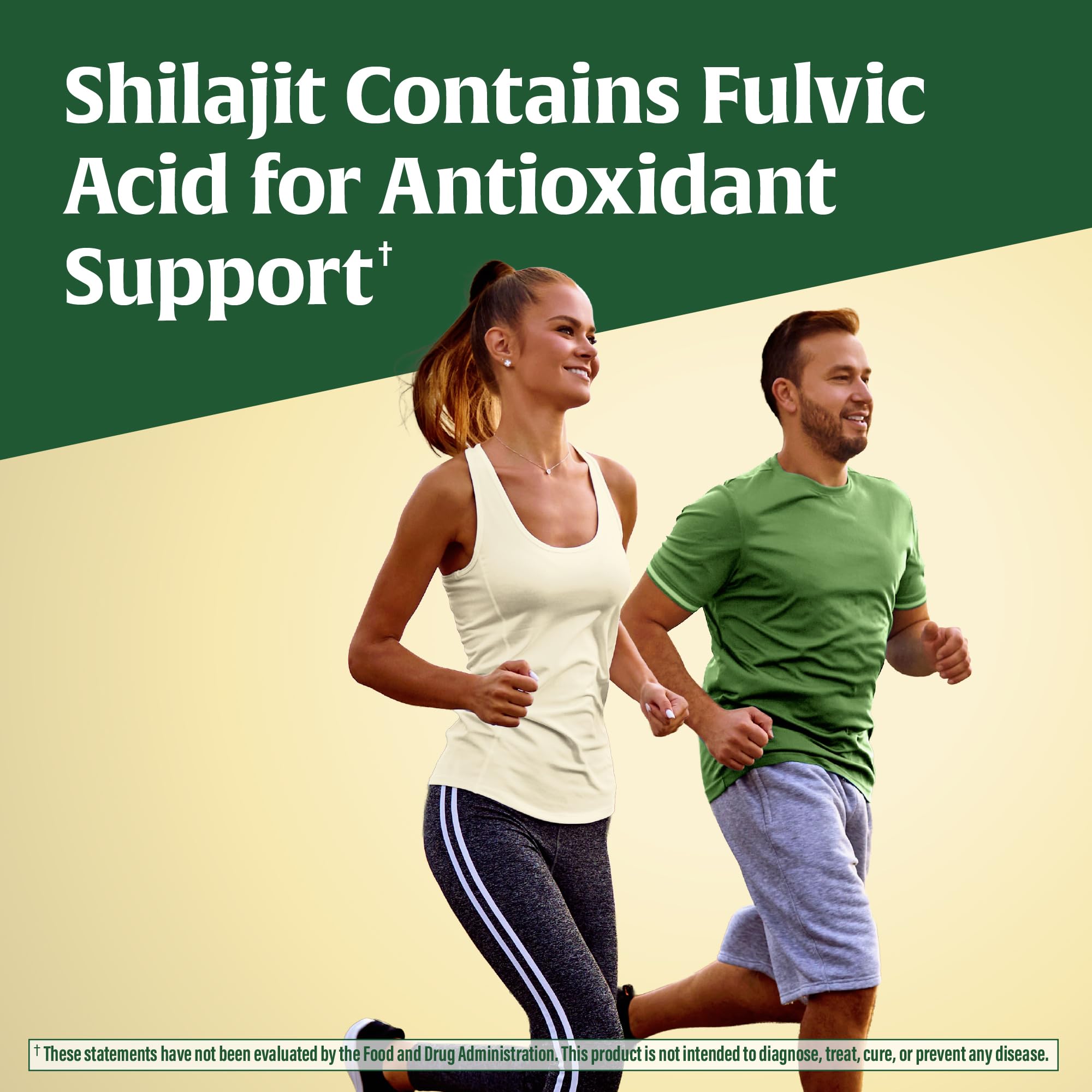 Third-party tested label shown on MegaFood Shilajit bottle.