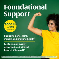 MegaFood Vitamin D3 real-food ingredients image highlights broccoli, parsley, carrot and beetroot support.