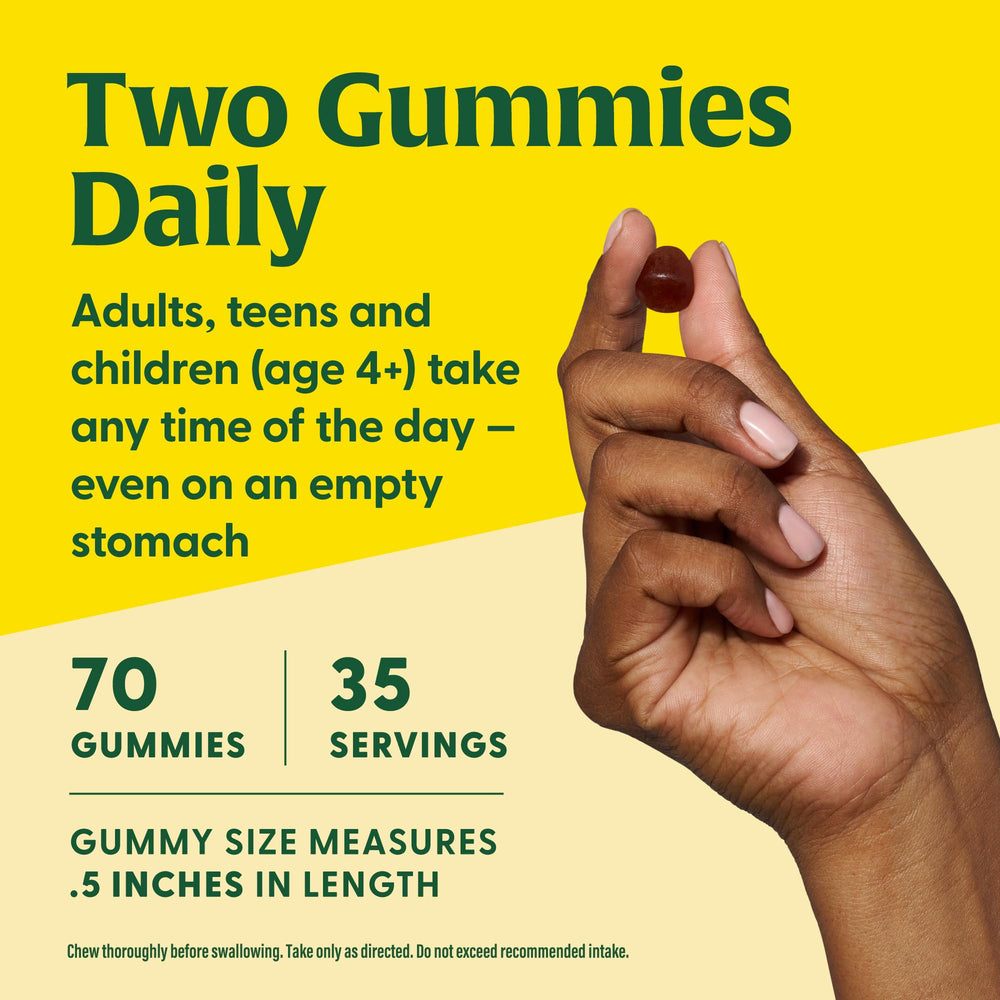 MegaFood Vitamin D3 Gummies packaging side — shows organic labeling.
