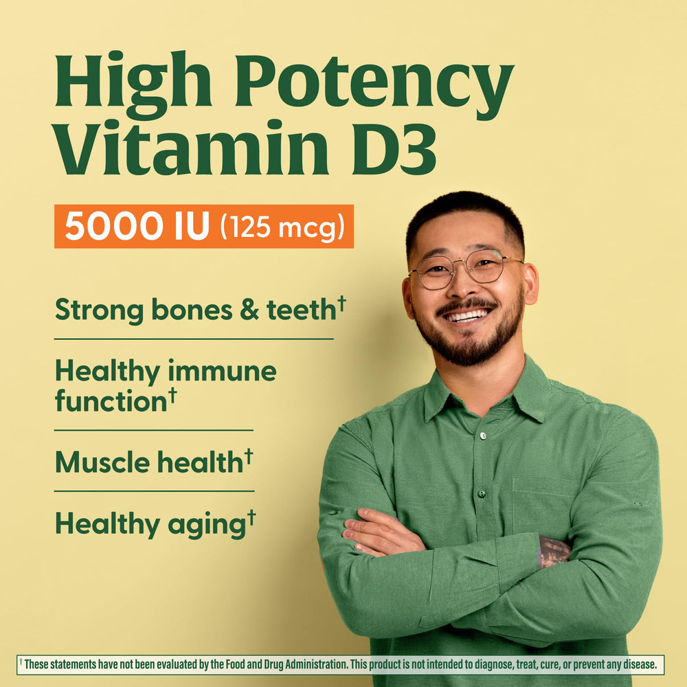 MegaFood ingredients label highlighting D3 5000 IU and K2 100 mcg