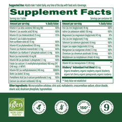 MegaFood label close-up highlighting bioavailable magnesium glycinate and methylated B vitamins