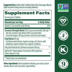 MegaFood Whole Body Minis turmeric tablets close-up for quick daily intake