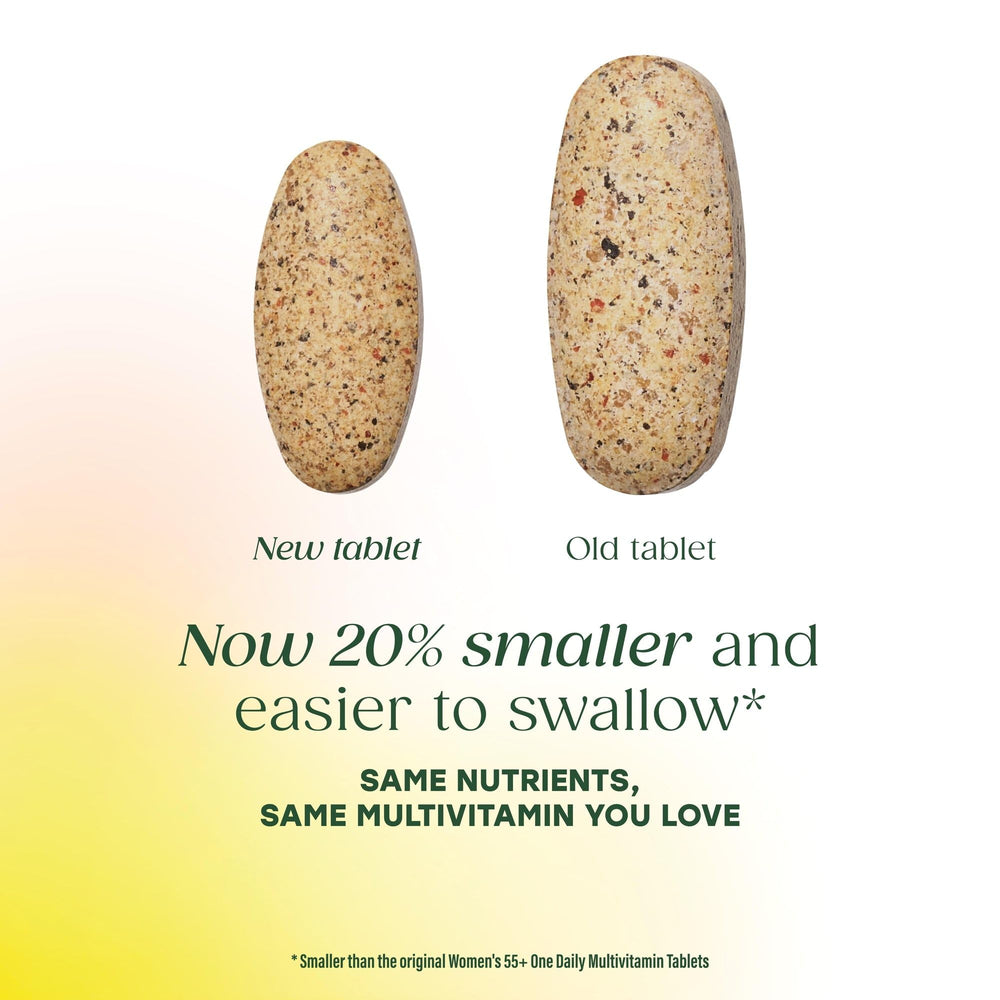 MegaFood Women 55+ real-food formulation emphasizing plant-based nutrients.